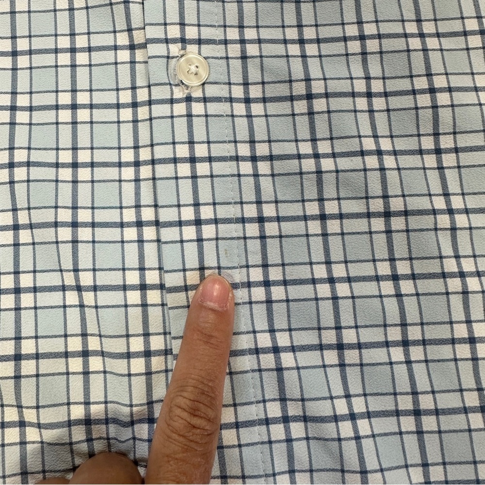 Mizzen+Main Men’s Performance Lightweight Leeward Dress Shirt Longsleeve Blue L - Picture 16 of 16